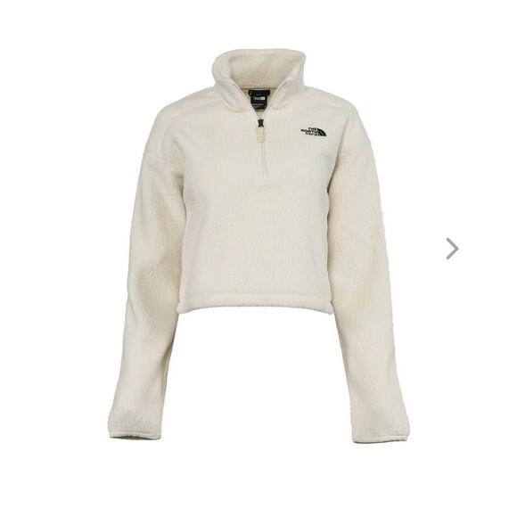 The North Face Jackets & Blazers - NEW The North Face TNF Cropped Fleece 1/4 Zip Jacket - XL - vintage white - XL